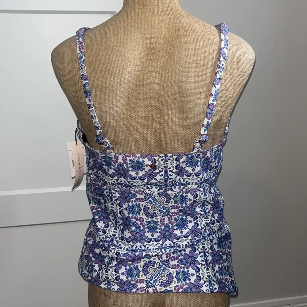 Nanette Lepore Violet Tankini Top Size 14 NWT